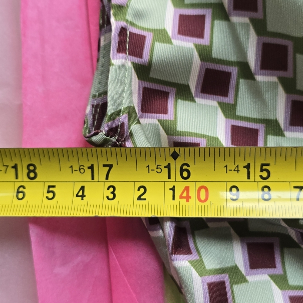 MNG Green and Purple Mini Shirt Dress XS - Picture 9 of 11